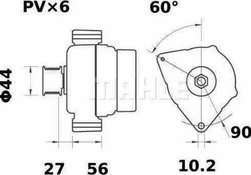 MAHLE MG 572 - Alternatore autozon.pro