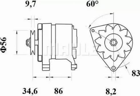 MAHLE MG 197 - Alternatore autozon.pro