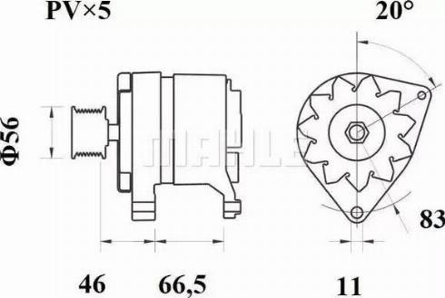 MAHLE MG 12 - Alternatore autozon.pro