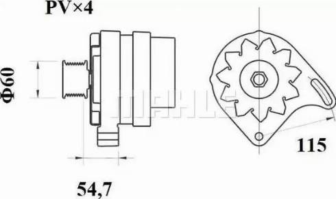 MAHLE MG 360 - Alternatore autozon.pro