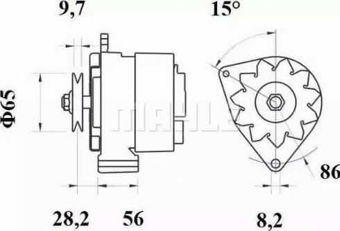 MAHLE MG 318 - Alternatore autozon.pro