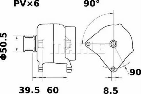 MAHLE MG 381 - Alternatore autozon.pro