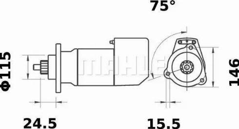 MAHLE MS 529 - Motorino d'avviamento autozon.pro