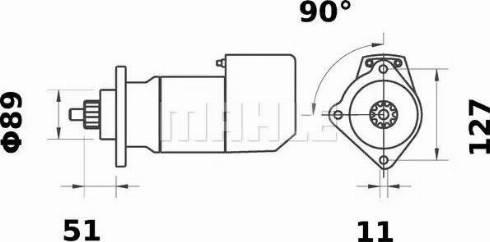 MAHLE MS 566 - Motorino d'avviamento autozon.pro