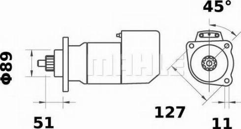 MAHLE MS 550 - Motorino d'avviamento autozon.pro