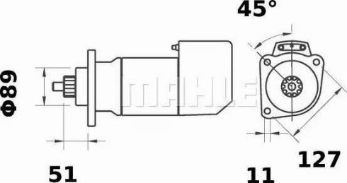 MAHLE MS 516 - Motorino d'avviamento autozon.pro