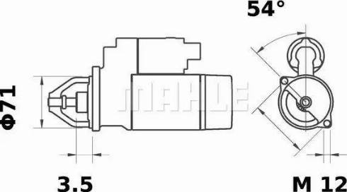 MAHLE MS 106 - Motorino d'avviamento autozon.pro