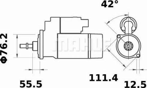 MAHLE MS 81 - Motorino d'avviamento autozon.pro