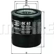 MAHLE OC 62 - Filtro olio autozon.pro