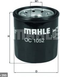 MAHLE OC 1052 - Filtro olio autozon.pro