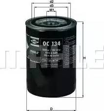 MAHLE OC 134 - Filtro olio autozon.pro