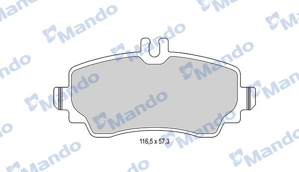 Mando MBF015991 - Kit pastiglie freno, Freno a disco autozon.pro