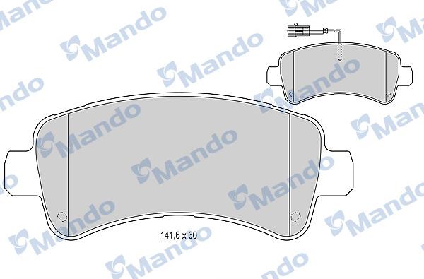 Mando MBF015954 - Kit pastiglie freno, Freno a disco autozon.pro