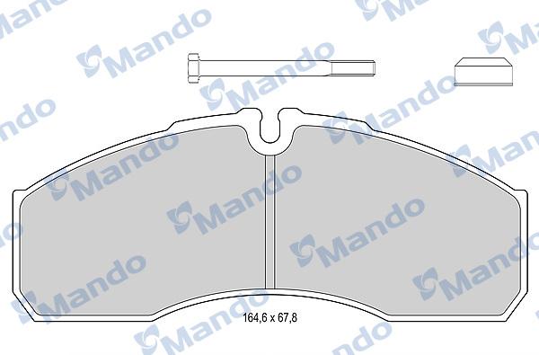 Mando MBF015966 - Kit pastiglie freno, Freno a disco autozon.pro