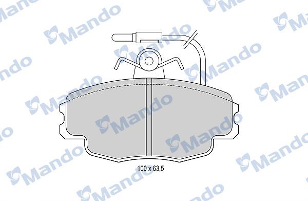 Mando MBF015936 - Kit pastiglie freno, Freno a disco autozon.pro