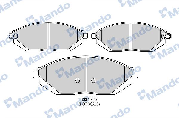 Mando MBF015933 - Kit pastiglie freno, Freno a disco autozon.pro