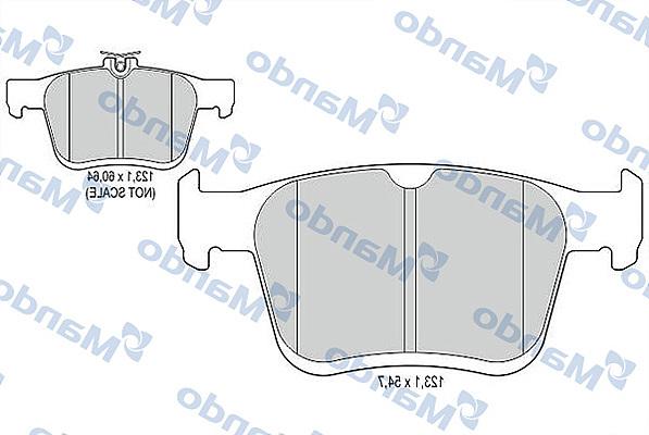 Mando MBF015920 - Kit pastiglie freno, Freno a disco autozon.pro