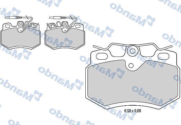 Mando MBF015454 - Kit pastiglie freno, Freno a disco autozon.pro