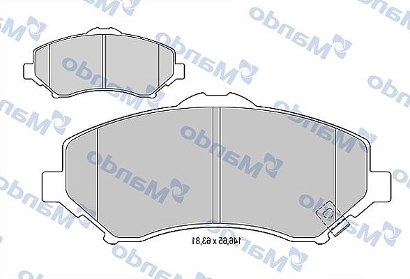 Mando MBF015453 - Kit pastiglie freno, Freno a disco autozon.pro