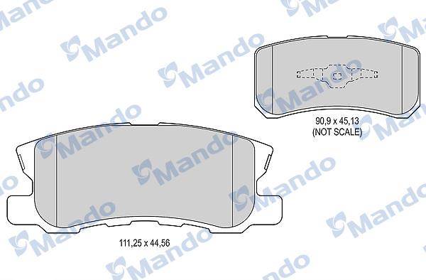 Mando MBF015717 - Kit pastiglie freno, Freno a disco autozon.pro