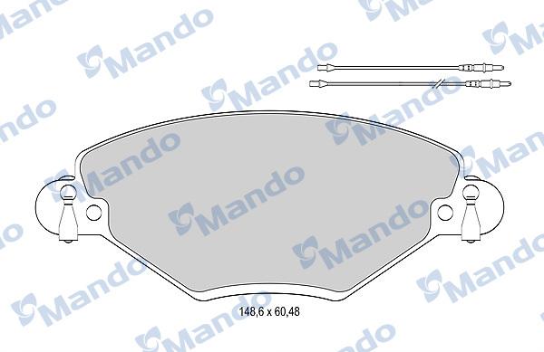 Mando MBF015461 - Kit pastiglie freno, Freno a disco autozon.pro