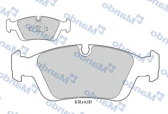 Mando MBF015400 - Kit pastiglie freno, Freno a disco autozon.pro