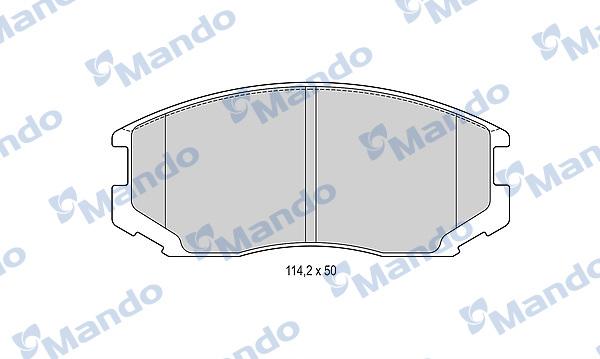 Mando MBF015489 - Kit pastiglie freno, Freno a disco autozon.pro