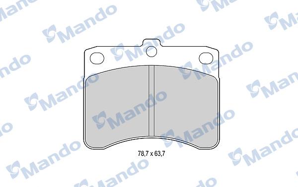 Mando MBF015485 - Kit pastiglie freno, Freno a disco autozon.pro