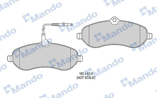 Mando MBF015481 - Kit pastiglie freno, Freno a disco autozon.pro