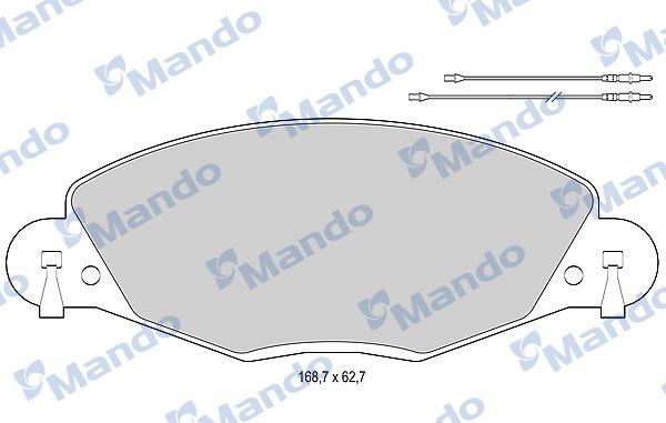 Mando MBF015474 - Kit pastiglie freno, Freno a disco autozon.pro