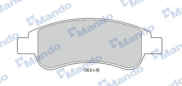 Mando MBF015475 - Kit pastiglie freno, Freno a disco autozon.pro