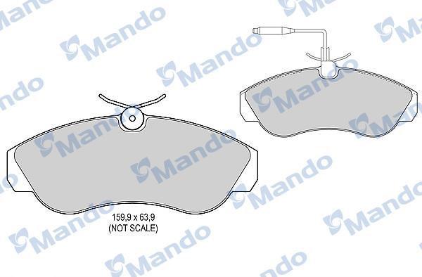 Mando MBF015471 - Kit pastiglie freno, Freno a disco autozon.pro