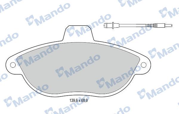 Mando MBF015472 - Kit pastiglie freno, Freno a disco autozon.pro