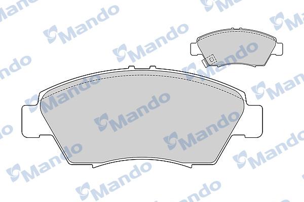 Mando MBF015542 - Kit pastiglie freno, Freno a disco autozon.pro