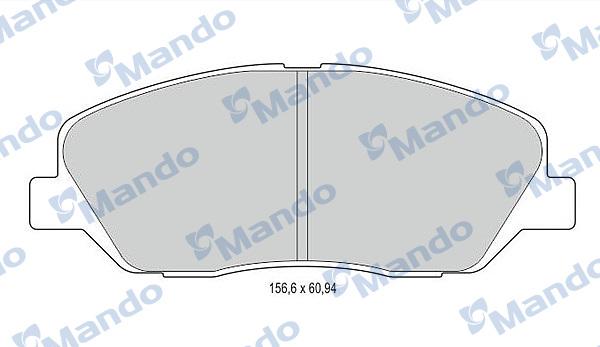 Mando MBF015551 - Kit pastiglie freno, Freno a disco autozon.pro