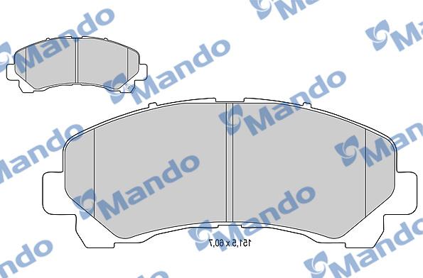 Mando MBF015558 - Kit pastiglie freno, Freno a disco autozon.pro