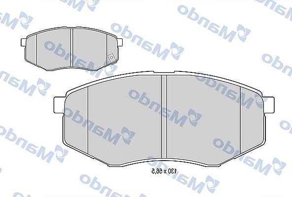 Mando MBF015553 - Kit pastiglie freno, Freno a disco autozon.pro