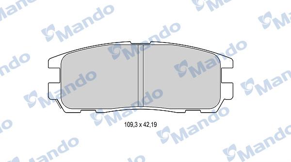 Mando MBF015557 - Kit pastiglie freno, Freno a disco autozon.pro