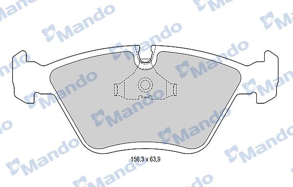 Mando MBF015566 - Kit pastiglie freno, Freno a disco autozon.pro