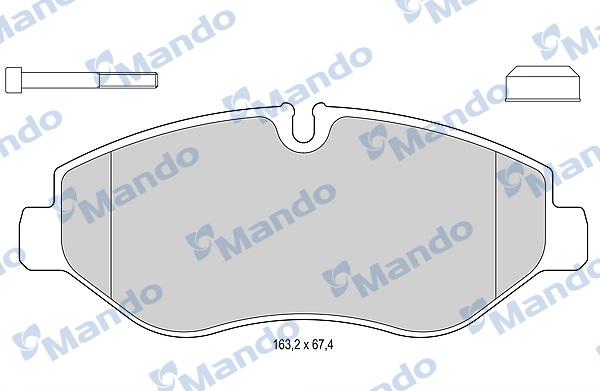 Mando MBF015749 - Kit pastiglie freno, Freno a disco autozon.pro