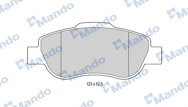 Mando MBF015500 - Kit pastiglie freno, Freno a disco autozon.pro