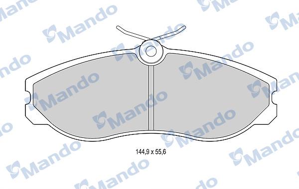 Mando MBF015517 - Kit pastiglie freno, Freno a disco autozon.pro