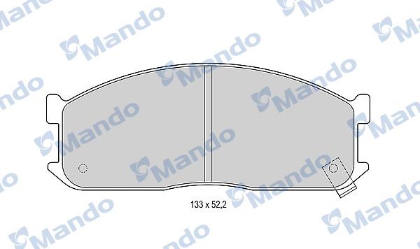 Mando MBF015585 - Kit pastiglie freno, Freno a disco autozon.pro