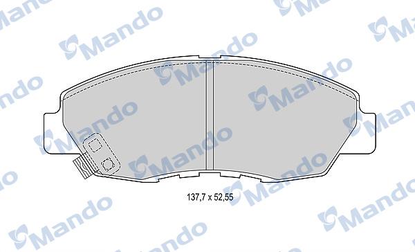 Mando MBF015534 - Kit pastiglie freno, Freno a disco autozon.pro