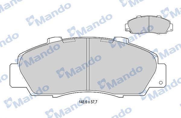 Mando MBF015535 - Kit pastiglie freno, Freno a disco autozon.pro