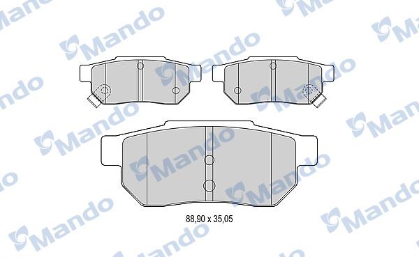 Mando MBF015531 - Kit pastiglie freno, Freno a disco autozon.pro