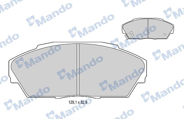 Mando MBF015532 - Kit pastiglie freno, Freno a disco autozon.pro