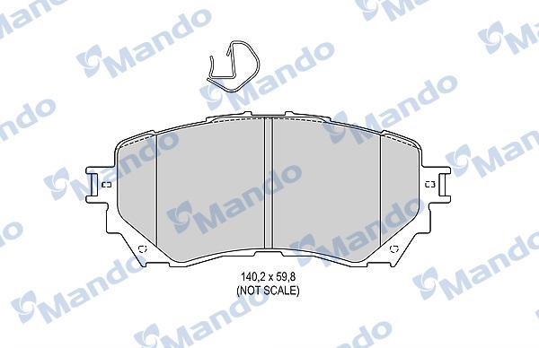 Mando MBF015646 - Kit pastiglie freno, Freno a disco autozon.pro