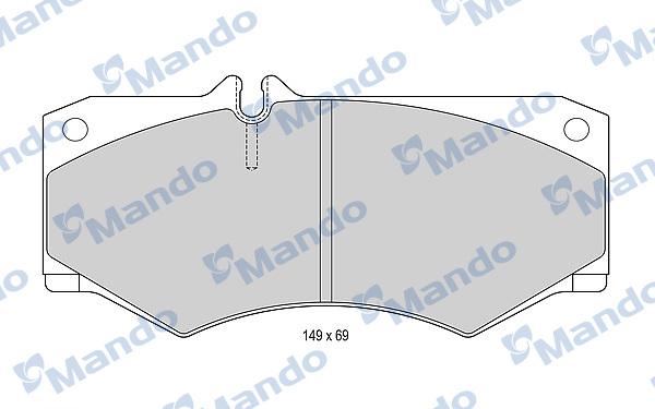 Mando MBF015648 - Kit pastiglie freno, Freno a disco autozon.pro