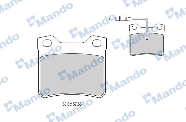 Mando MBF015772 - Kit pastiglie freno, Freno a disco autozon.pro